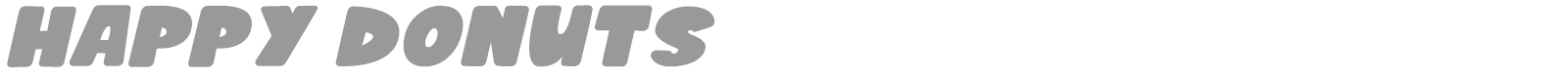 Happy Donuts font preview